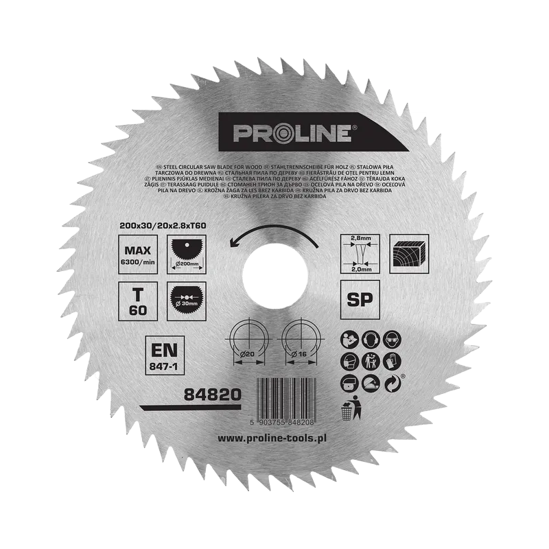Disc Circular pentru Lemn 200MM / 60D.
