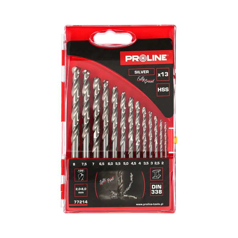 Set Burghie Metal HSS 135° in Caseta 2.0-8.0MM - 13P.