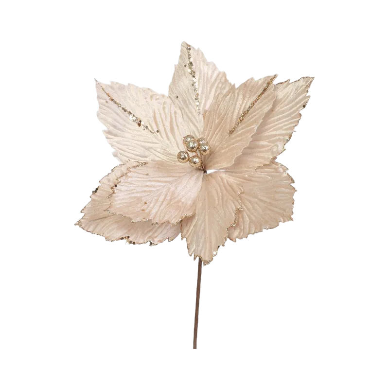 Floare decorativa de Craciun 36 cm