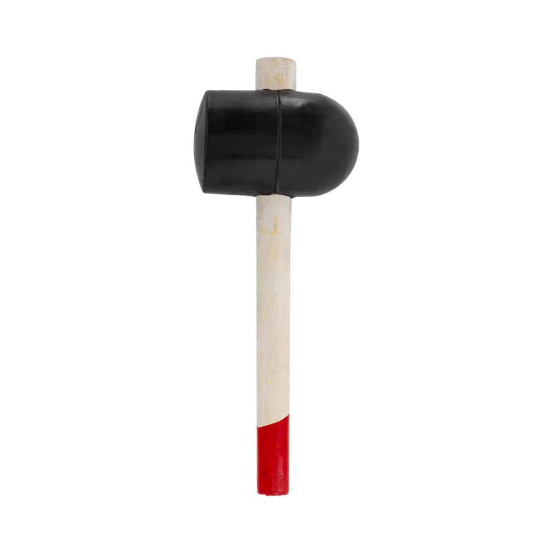 Ciocan Cauciuc Rotunjit cu Maner Lemn 90MM / 1115G