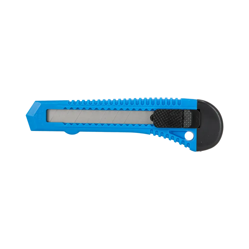 Set Cutter Plastic cu Buton Blocare cu 10 Lame - 18MM