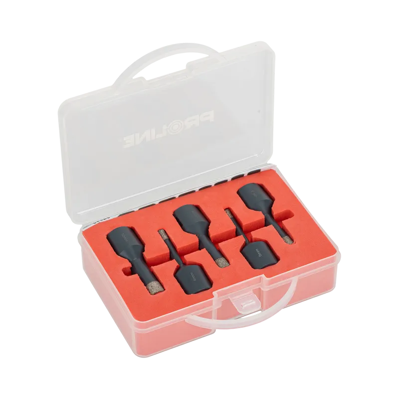 Set Carote Diamantate cu Filet Fixare 5-12MM - 5P.