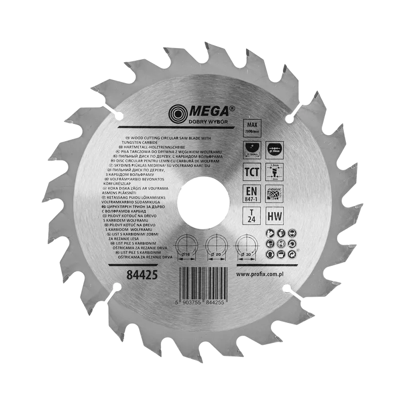 Disc Circular pentru Lemn cu Dinti Caliti 184MM / 24D.