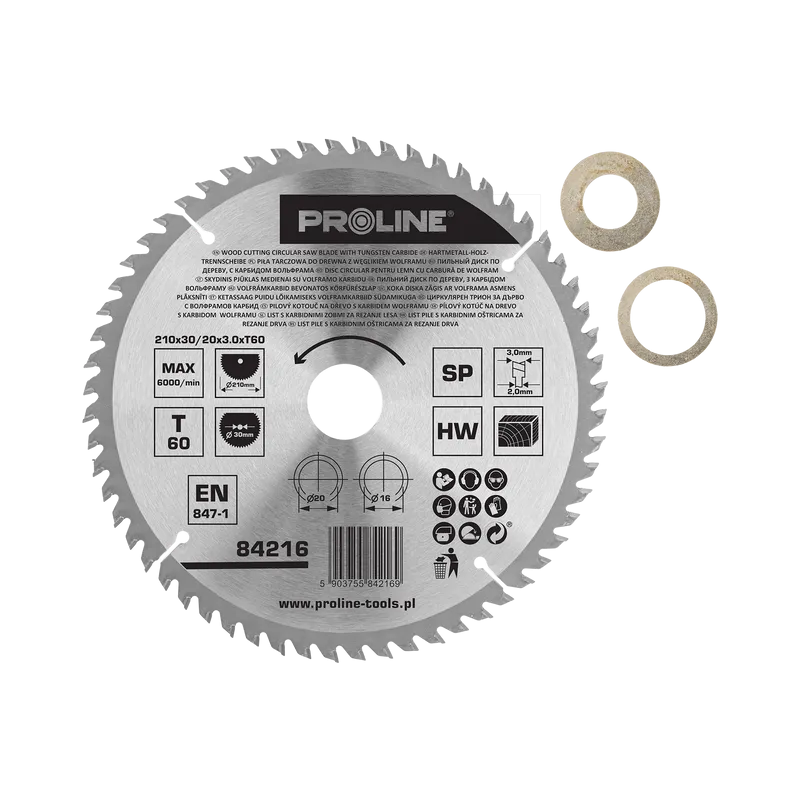 Disc Circular pentru Lemn cu Dinti Vidia 210MM / 60D.
