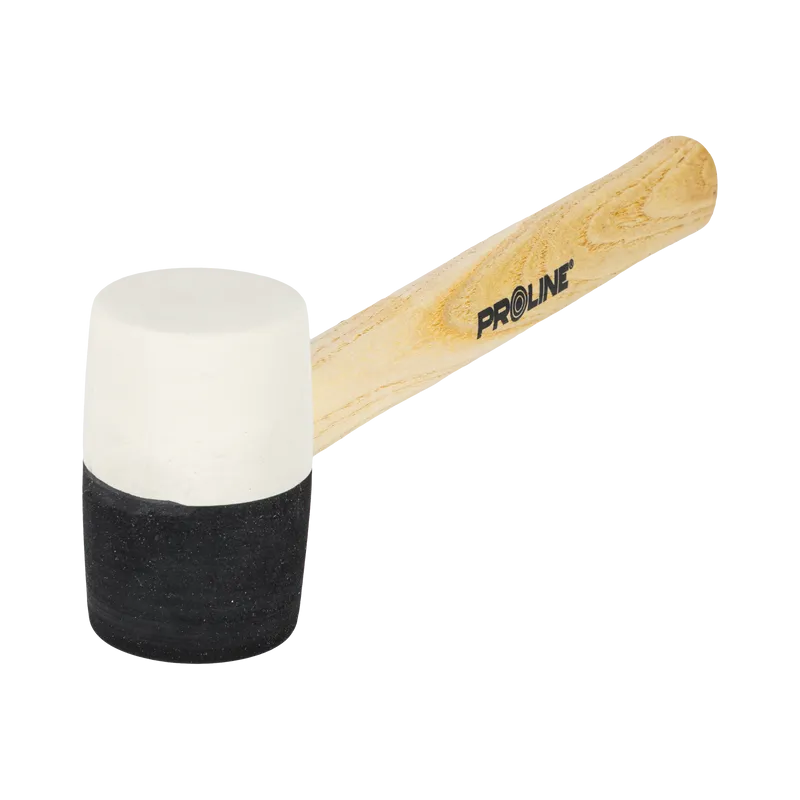 Ciocan Cauciuc Bicolor cu Maner Lemn 44MM / 230G