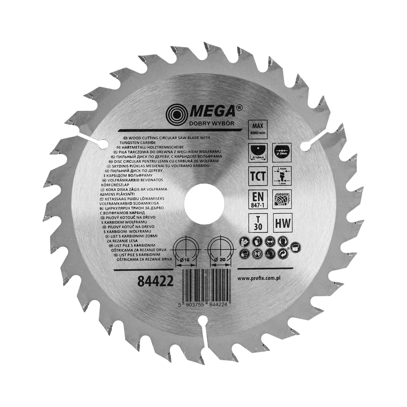 Disc Circular pentru Lemn cu Dinti Caliti 160MM / 30D.