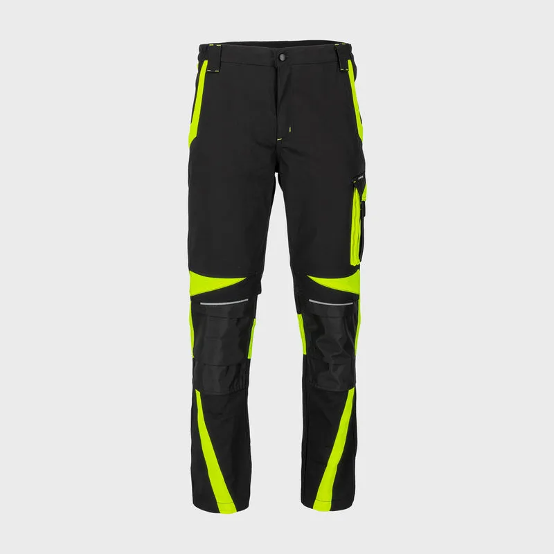Pantalon Lucru cu Insertii Contrastante Vizibile - L