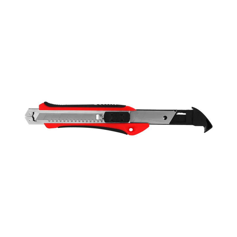 Cutter Plastic Cauciucat cu Buton Blocare - 18MM X 3
