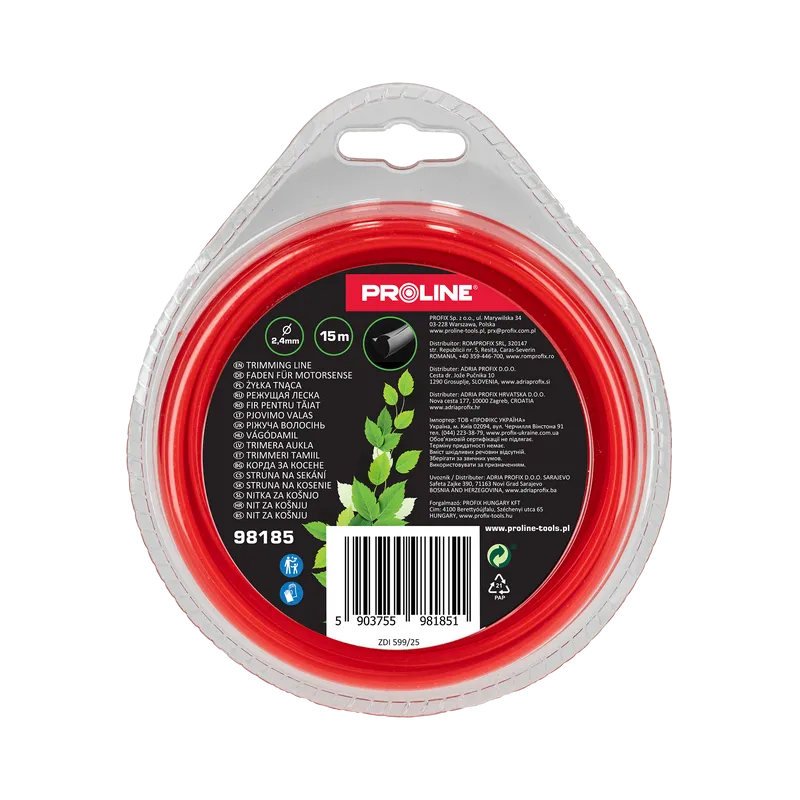 Fir Motocoasa Ranforsat - Triunghiular 2.4MM / 15M