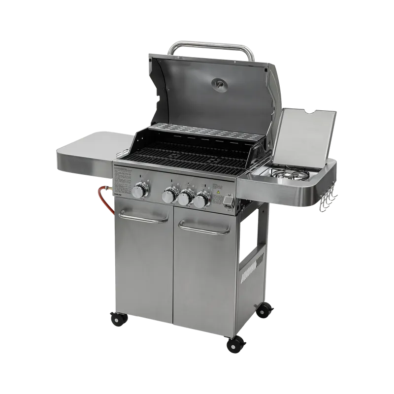 Grill Gaz Inoxidabil - 3+1 Arzatoare / 13.65KW