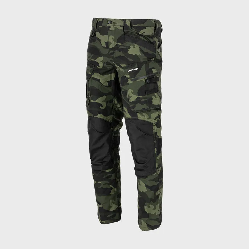 Pantalon Interventie Intarit / Camuflaj-Verde - S