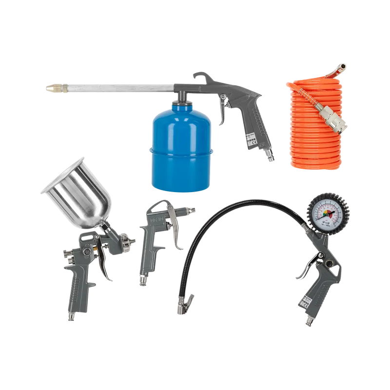 Trusa Pistoale Pneumatice si Furtun - 5P.