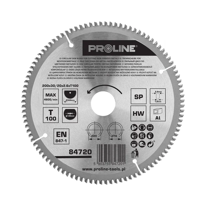 Disc Circular pentru Metal cu Dinti Vidia 200MM / 100D.