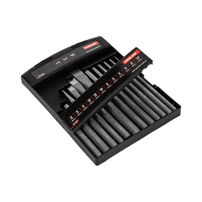 Set Dalti-Dornuri-Punctatoare CR-VA pentru Metal - 12P.