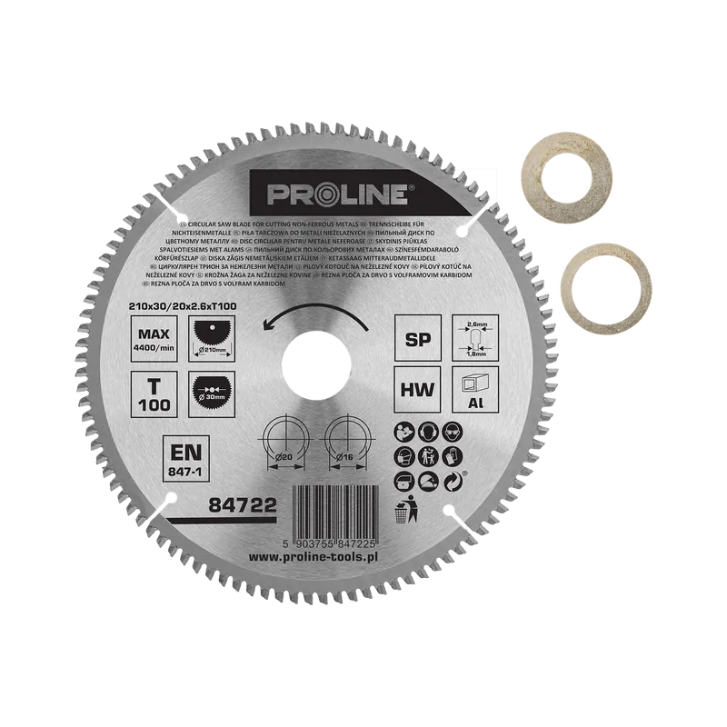 Disc Circular pentru Metal cu Dinti Vidia 210MM / 100D.