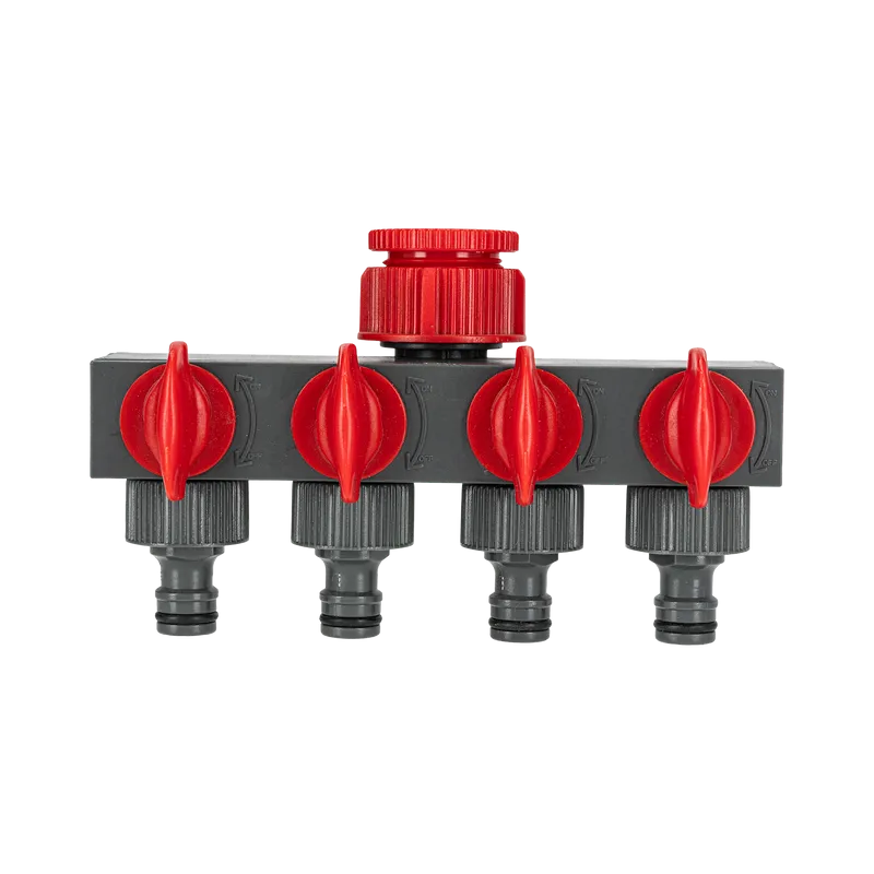 Conector Distribuitor cu 4 Robineti 1" - 3/4" / Blister