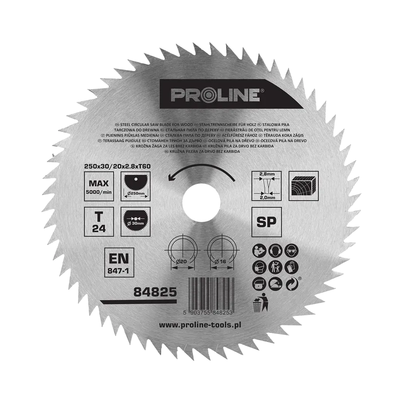 Disc Circular pentru Lemn 250MM / 60D.