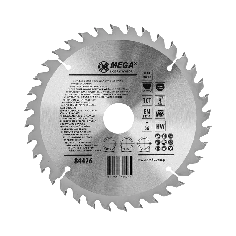 Disc Circular pentru Lemn cu Dinti Caliti 184MM / 36D.