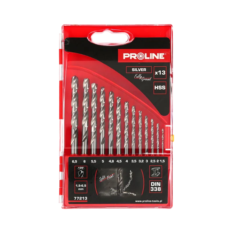Set Burghie Metal HSS 135° in Caseta 1.5-6.5MM - 13P.