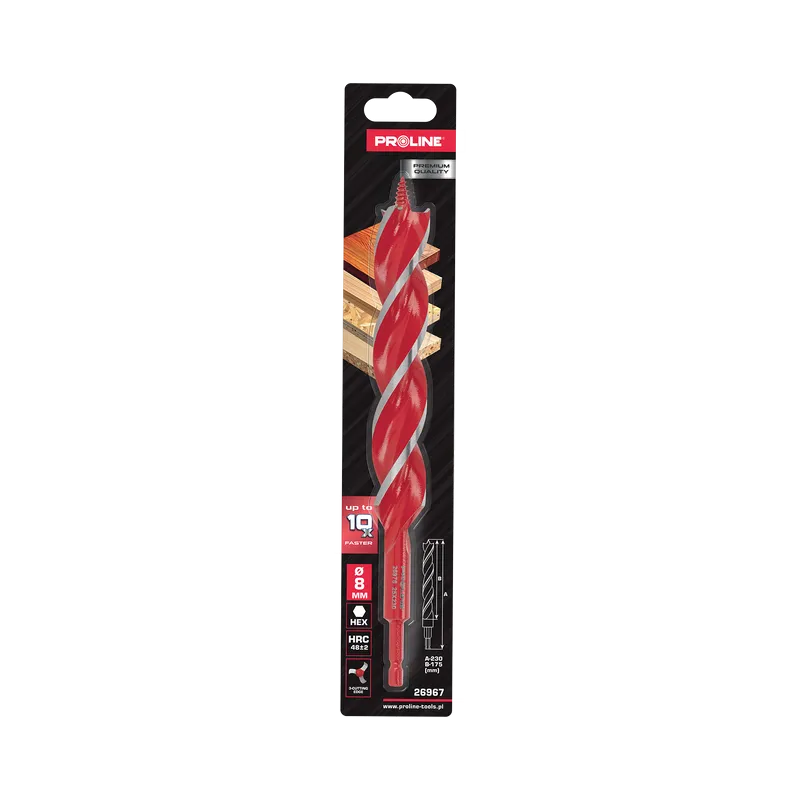 Burghiu Lemn cu Varf Sfredel si Muchie Tripla 8X230MM