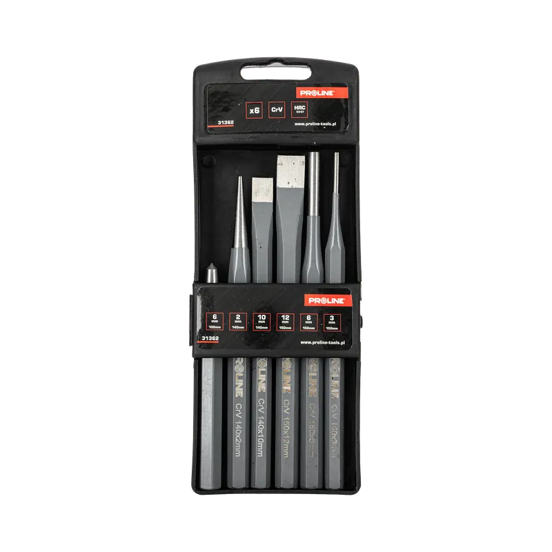 Set Dalti-Dornuri-Punctatoare CR-VA pentru Metal - 6P.