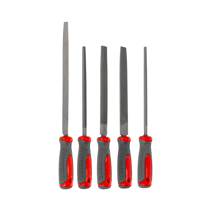 Set Pile Metal cu Maner Bimaterial 200MM - 5P.