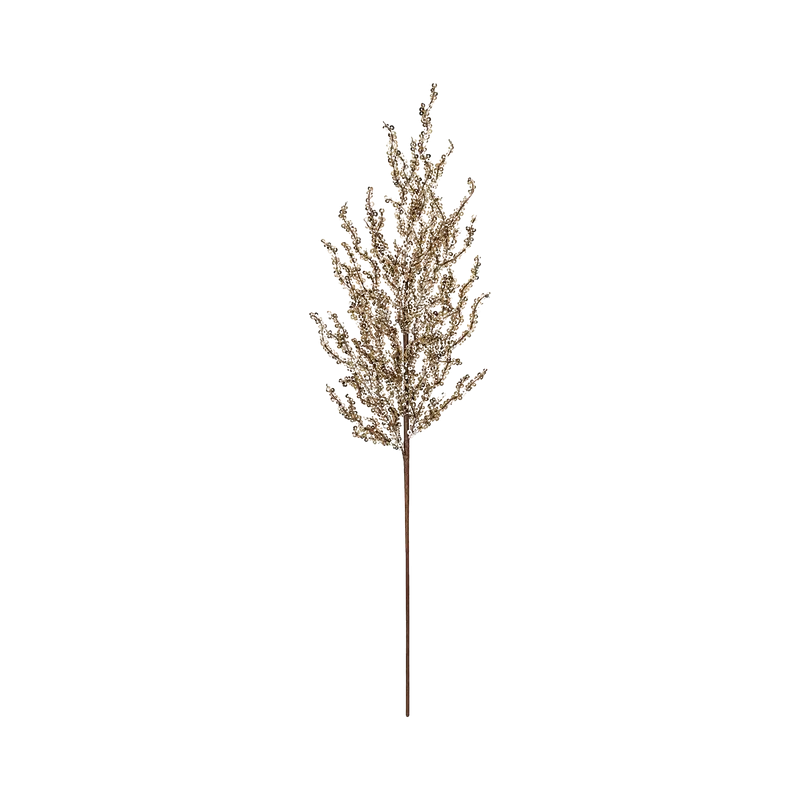Crenguta Decorativa de Craciun - Sclipici Bej 77CM