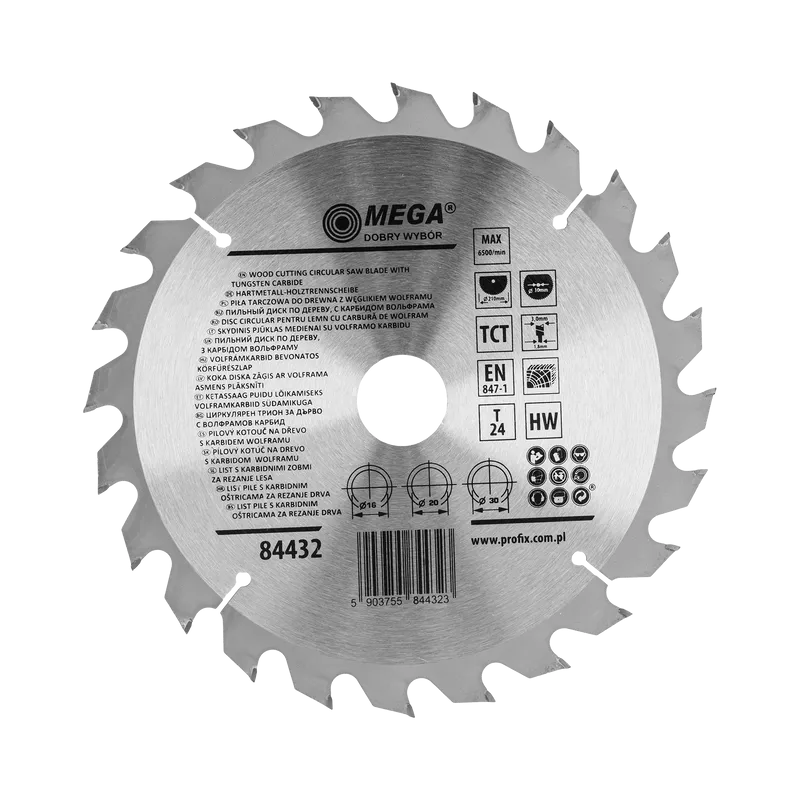 Disc Circular pentru Lemn cu Dinti Caliti 210MM / 24D.