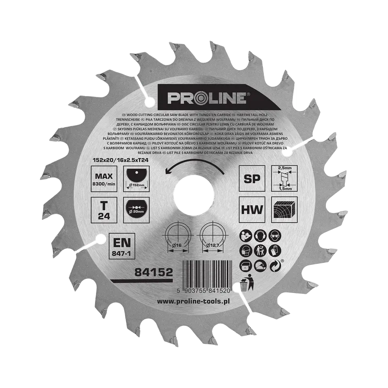 Disc Circular pentru Lemn cu Dinti Vidia 152MM / 24D.