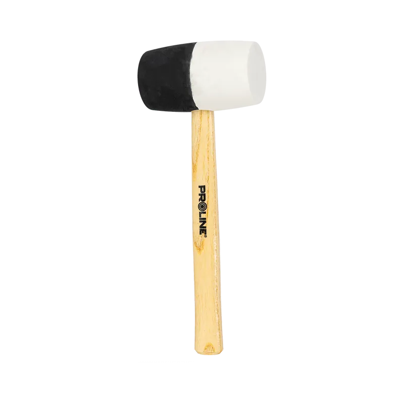 Ciocan Cauciuc Bicolor cu Maner Lemn 72MM / 980G
