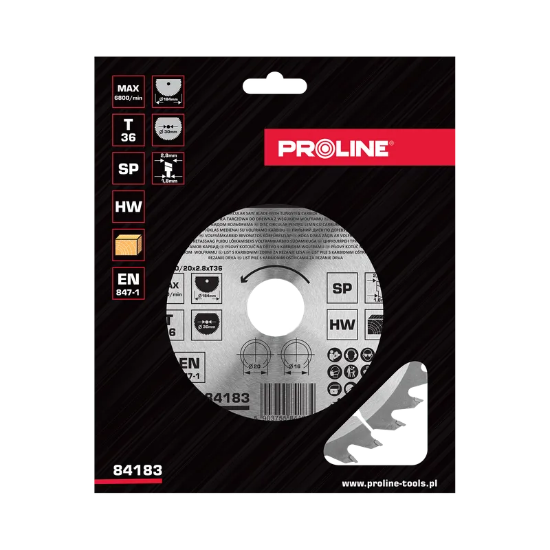 Disc Circular pentru Lemn cu Dinti Vidia 184MM / 36D.