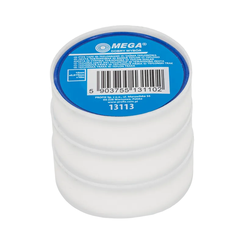 Banda Teflon pentru Apa 12X0.075MM / 10M, 3/Set