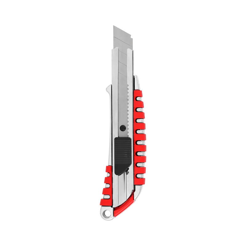 Cutter Aluminiu Cauciucat cu Buton Blocare - 18MM