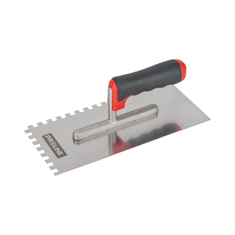 Gletiera Inox Dintata cu Maner Gumat 270X130/8MM