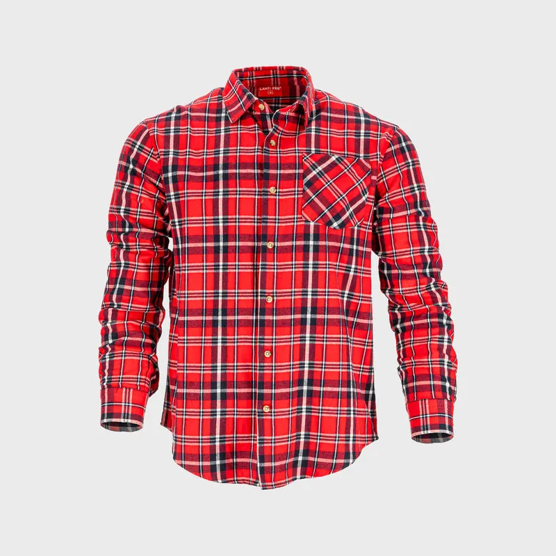 Camasa Flanel cu Carouri Groasa / Rosu - M/H-170