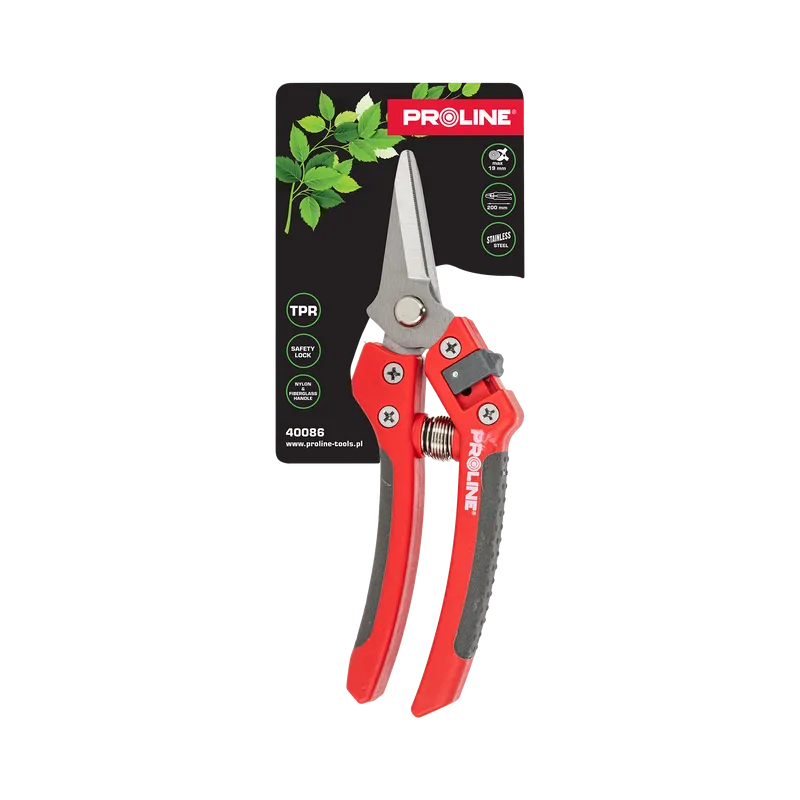 Foarfeca Vie Inox Alungita cu Maner Soft-Touch / 18MM