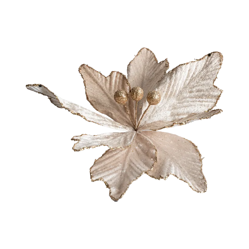 Floare decorativa de Craciun 18 x 10 cm