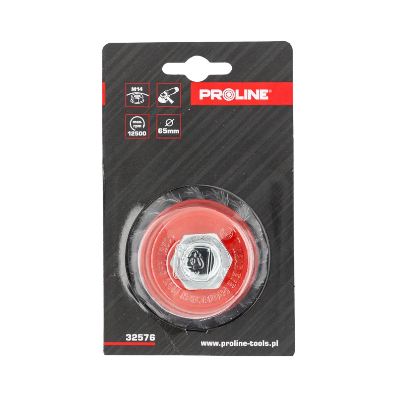 Perie Sarma Impletita Tip Cupa cu Filet 65MM