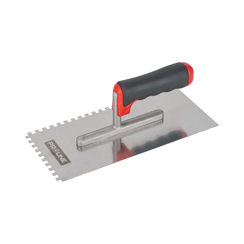Gletiera Inox Dintata cu Maner Gumat 270X130/6MM