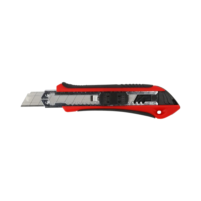 Cutter Plastic Cauciucat cu Buton Blocare - 18MM X 3