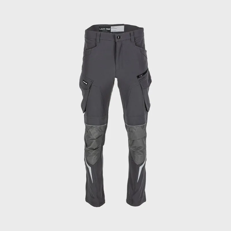 Pantalon Lucru Slim-Fit-Elastic Intarit / Gri - M