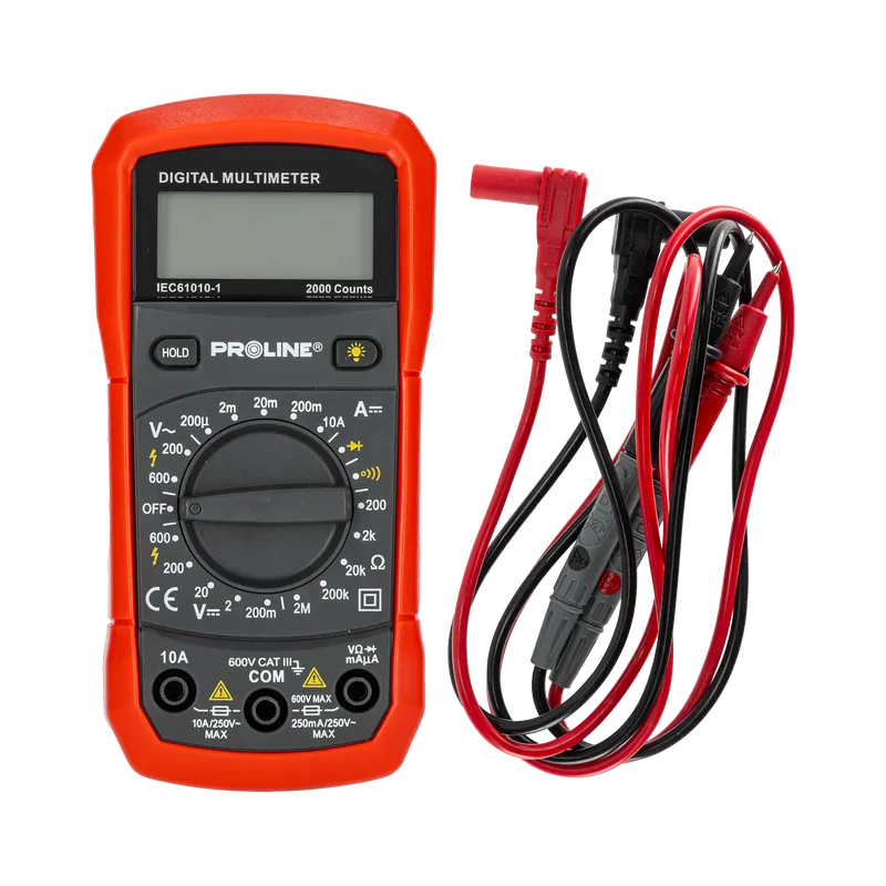 Multimetru Digital 0-600V / 0-10A / 0-2KOHM