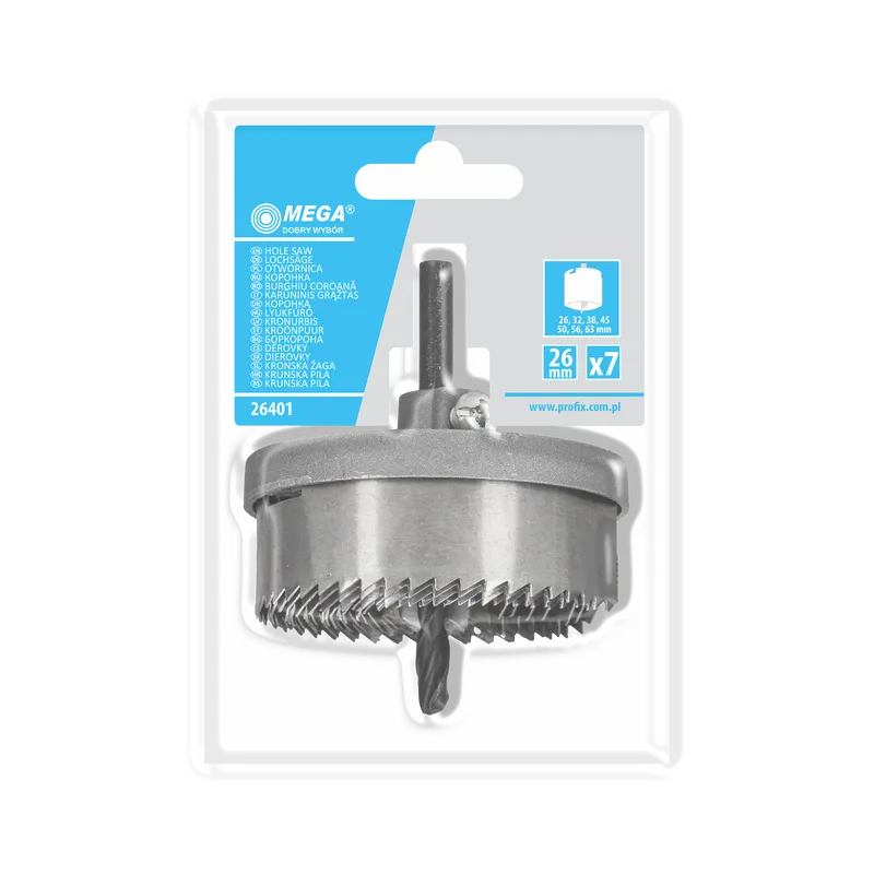 Set Carote Lemn si Rigips 26-63MM/25MM - 9P.