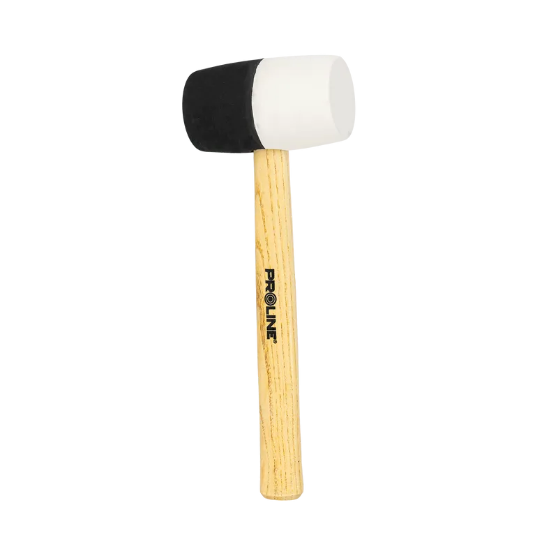 Ciocan Cauciuc Bicolor cu Maner Lemn 63MM / 780G