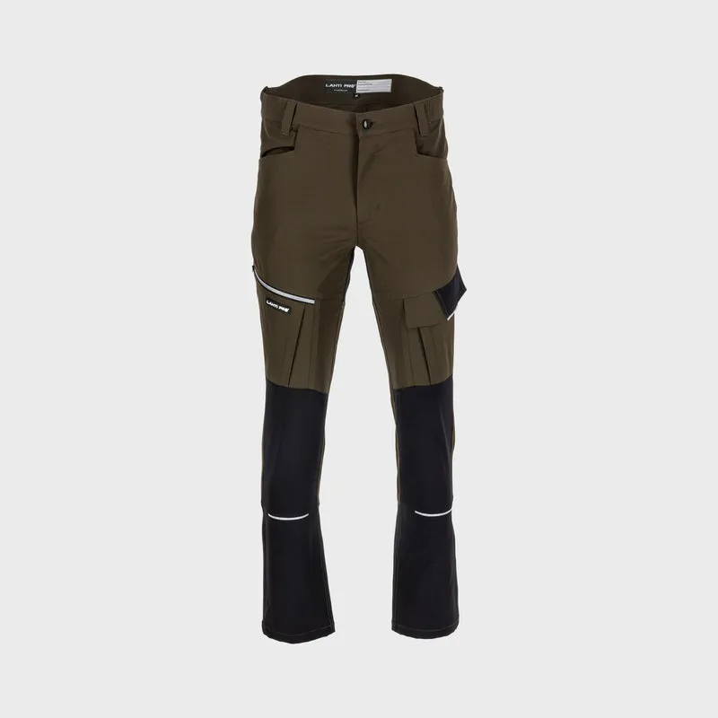 Pantalon Lucru Slim-Fit-Elastic Usor / Kaki - M