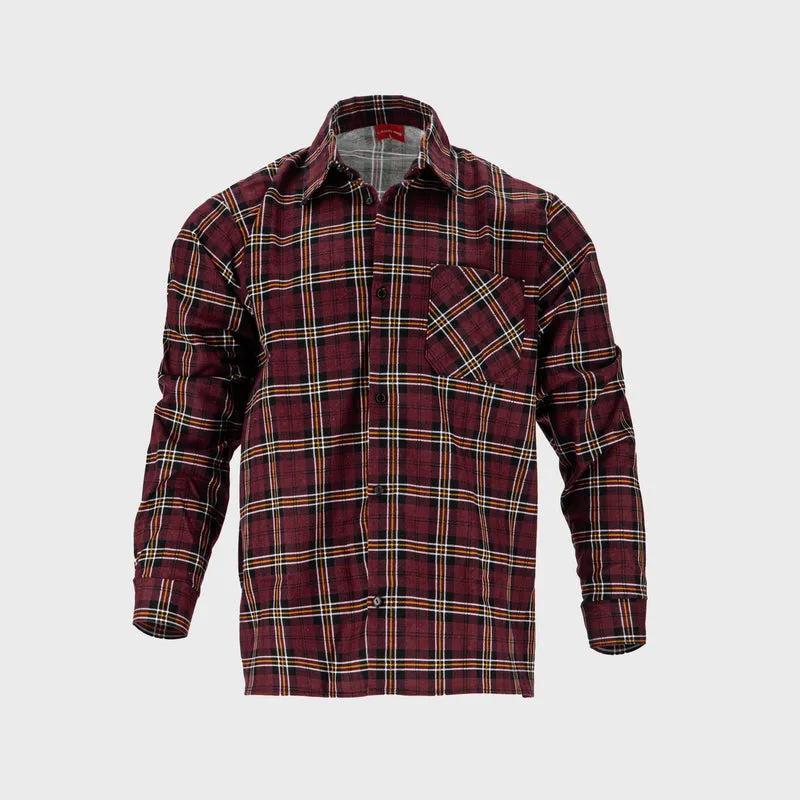Camasa Flanel cu Carouri Dungate / Bordo - 2XL