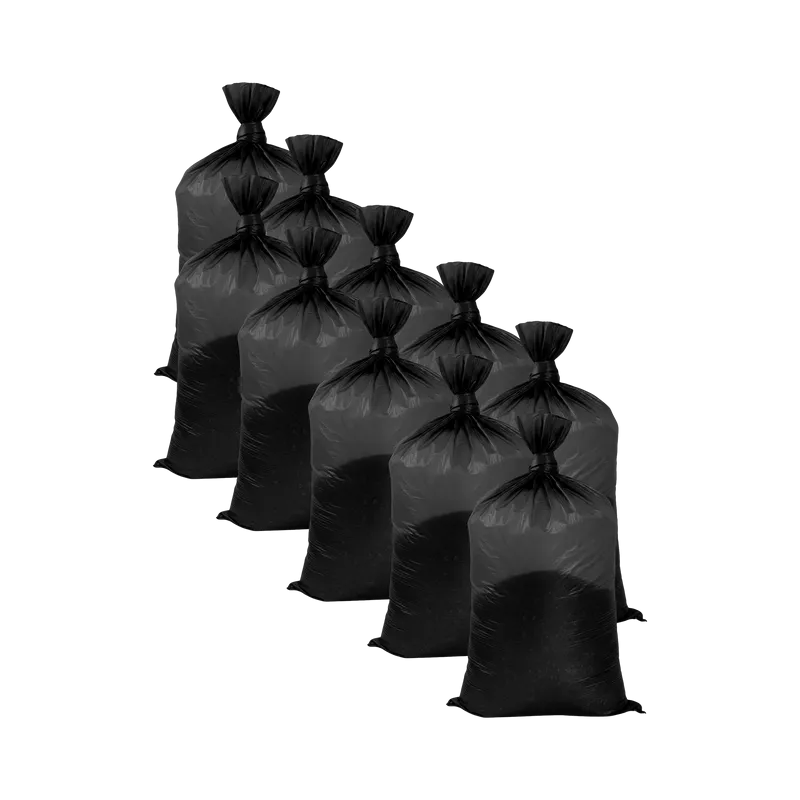 Saci Moloz Polietilena 120L / Negru, 10/Set