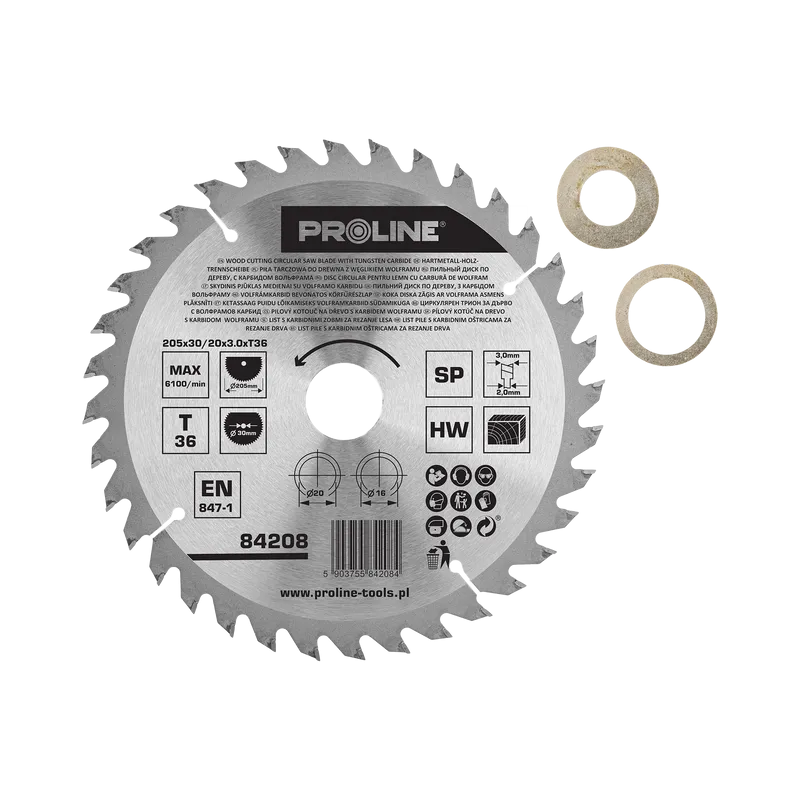 Disc Circular pentru Lemn cu Dinti Vidia 205MM / 36D.