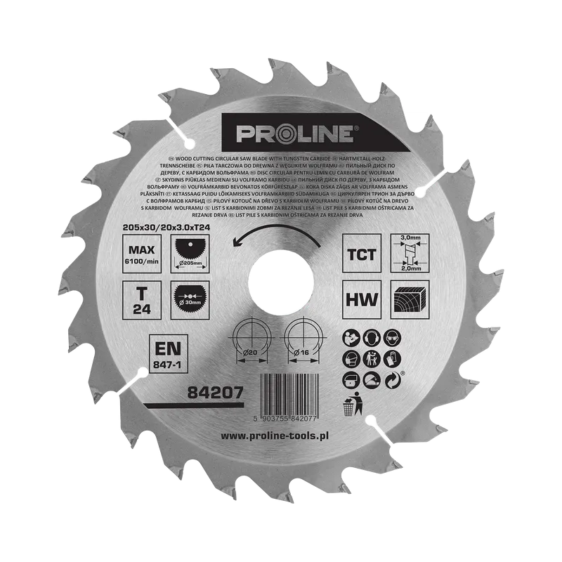 Disc Circular pentru Lemn cu Dinti Vidia 205MM / 24D.