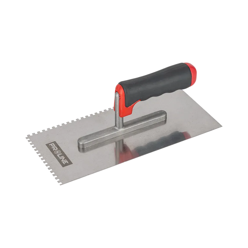 Gletiera Inox Dintata cu Maner Gumat 270X130/4MM